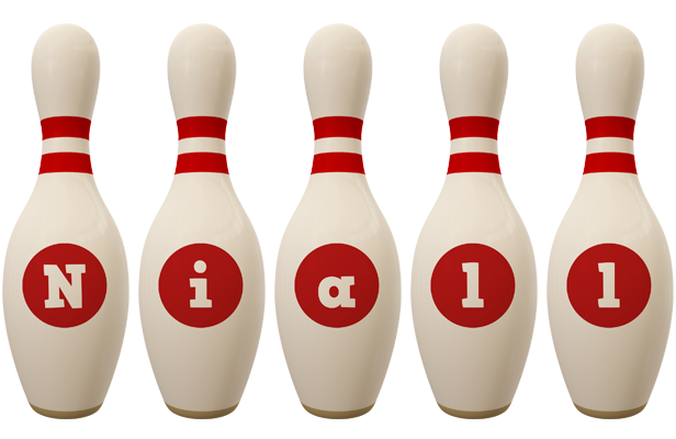 Niall bowling-pin logo