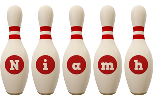 Niamh bowling-pin logo