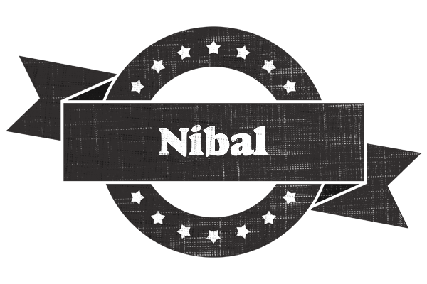 Nibal grunge logo