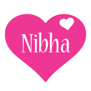 Nibha love-heart logo