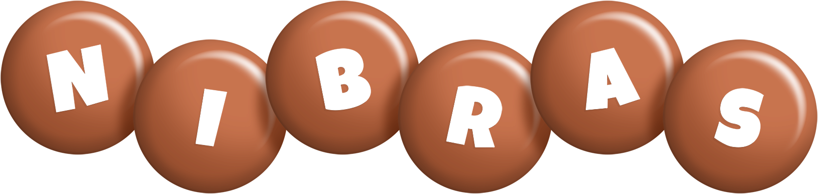 Nibras candy-brown logo