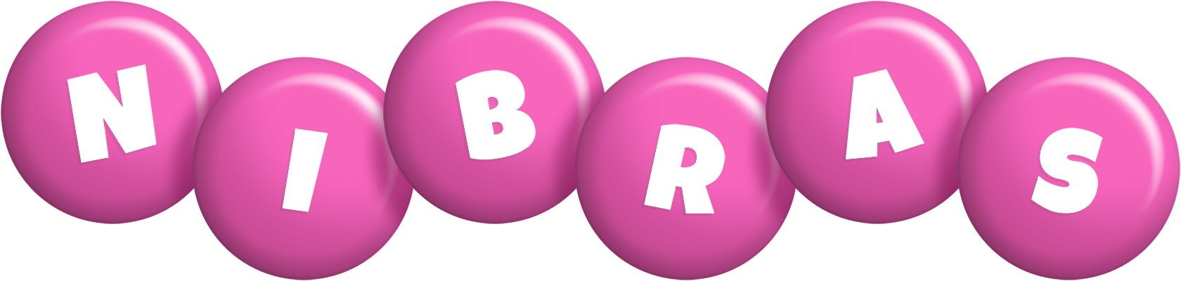 Nibras candy-pink logo