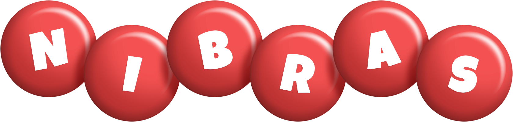 Nibras candy-red logo