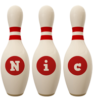 Nic bowling-pin logo