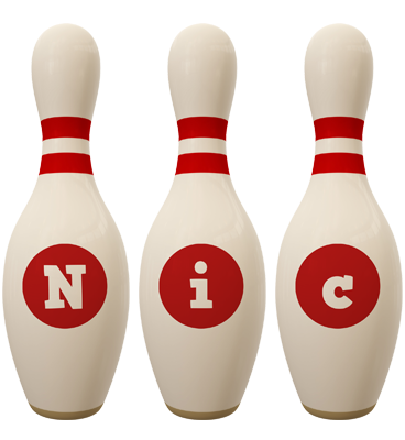 Nic bowling-pin logo