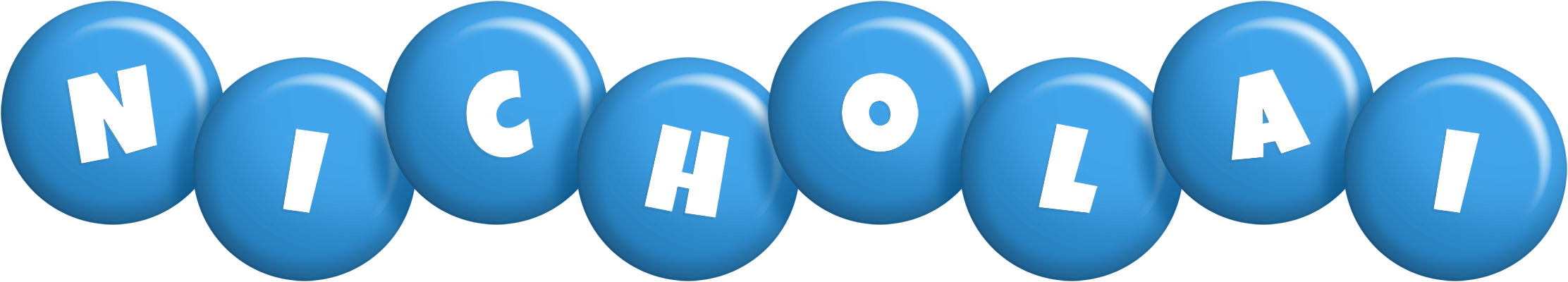 Nicholai candy-blue logo