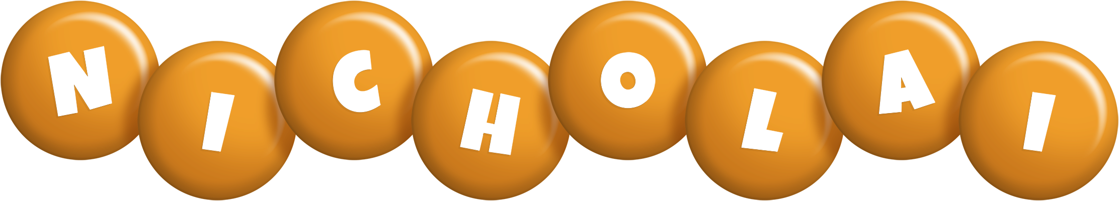 Nicholai candy-orange logo