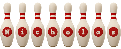 Nicholas bowling-pin logo