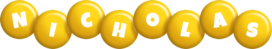 Nicholas candy-yellow logo