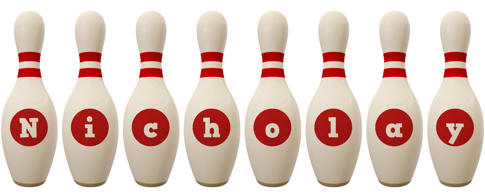Nicholay bowling-pin logo