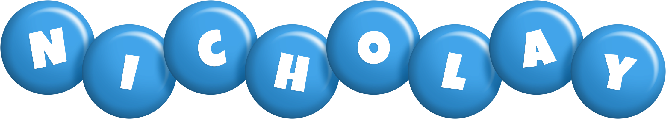 Nicholay candy-blue logo