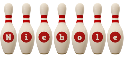 Nichole bowling-pin logo