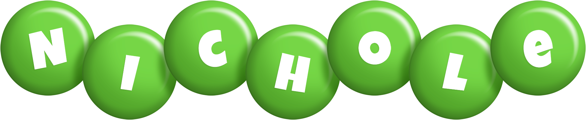 Nichole candy-green logo