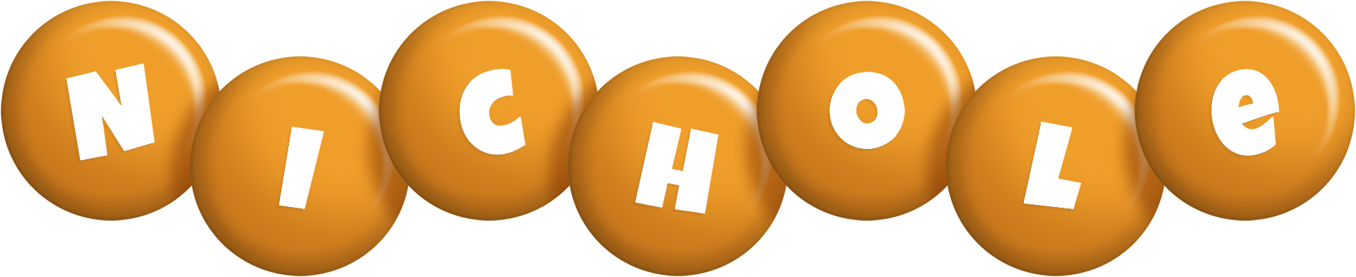 Nichole candy-orange logo