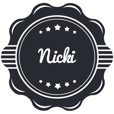 Nicki badge logo