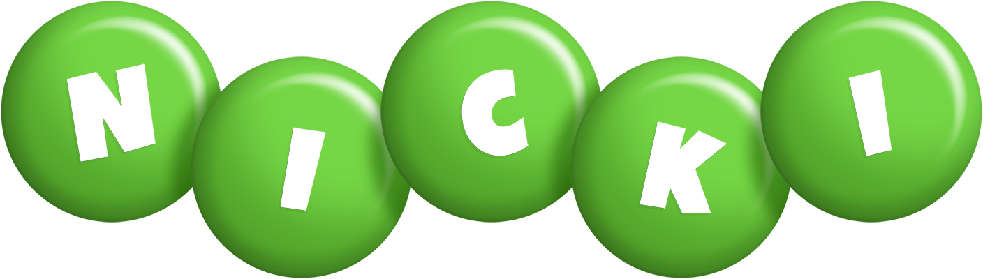 Nicki candy-green logo