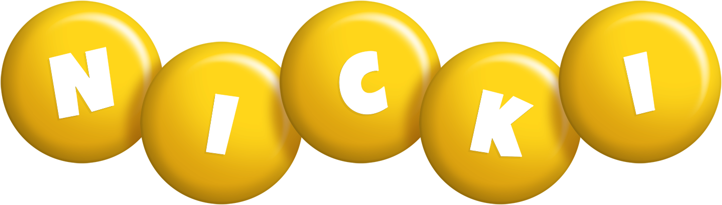 Nicki candy-yellow logo