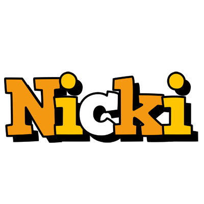 Nicki cartoon logo