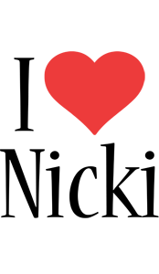 Nicki i-love logo