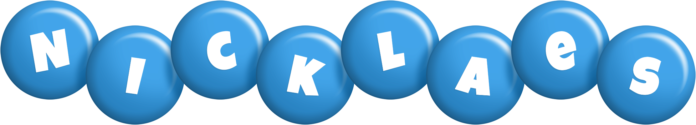 Nicklaes candy-blue logo