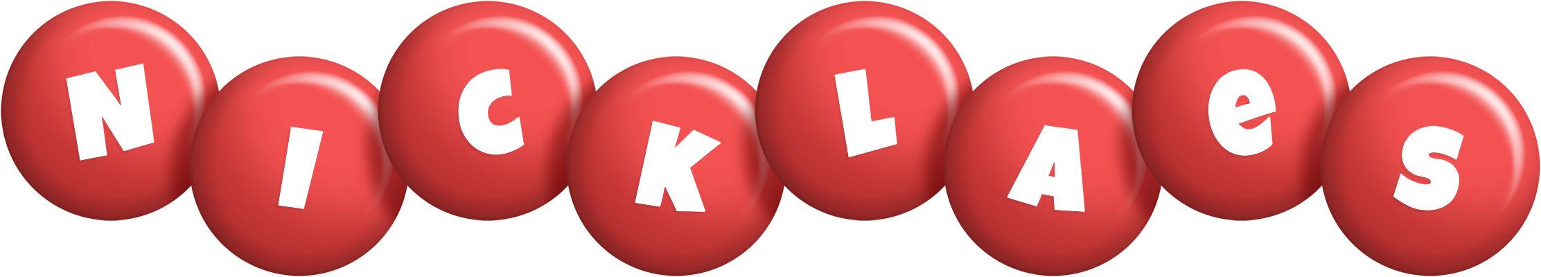 Nicklaes candy-red logo