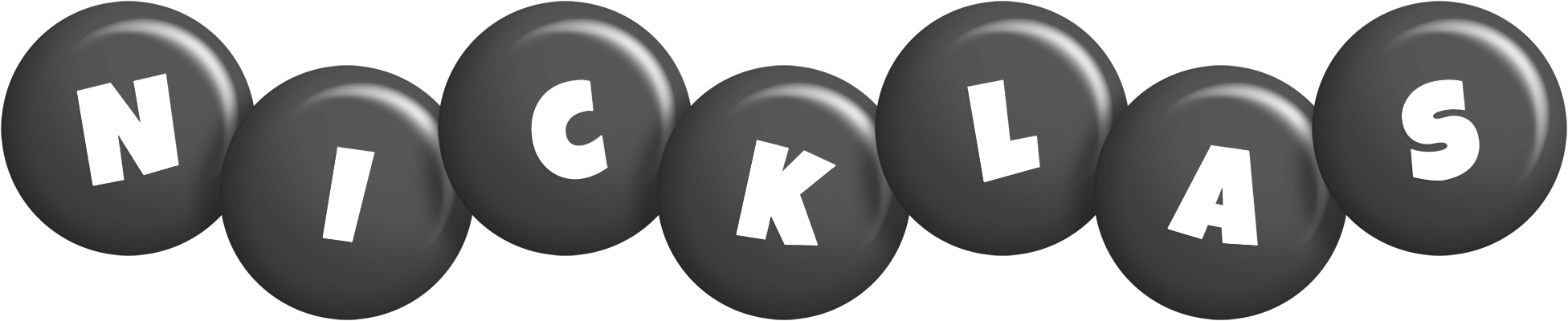Nicklas candy-black logo