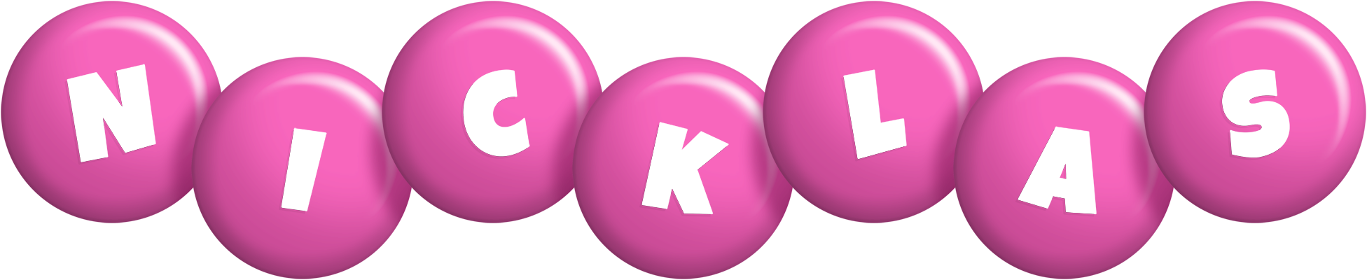 Nicklas candy-pink logo