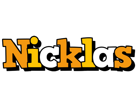 Nicklas cartoon logo