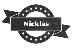 Nicklas grunge logo