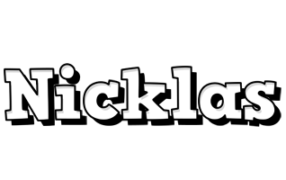 Nicklas snowing logo