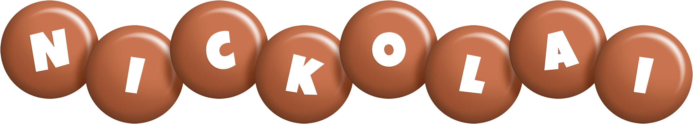 Nickolai candy-brown logo