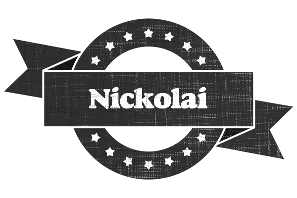 Nickolai grunge logo