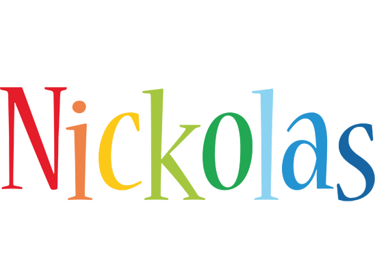 Nickolas birthday logo