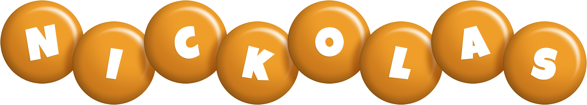 Nickolas candy-orange logo