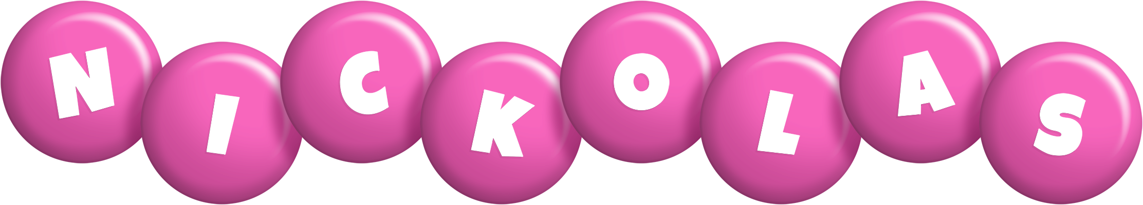 Nickolas candy-pink logo