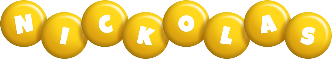 Nickolas candy-yellow logo