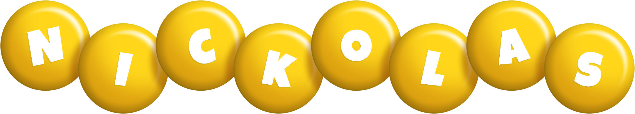 Nickolas candy-yellow logo