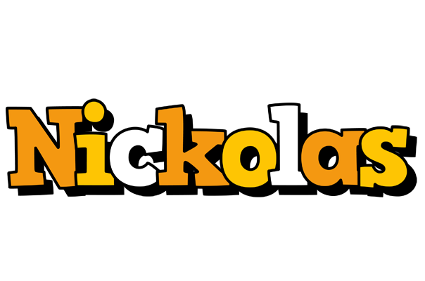 Nickolas cartoon logo