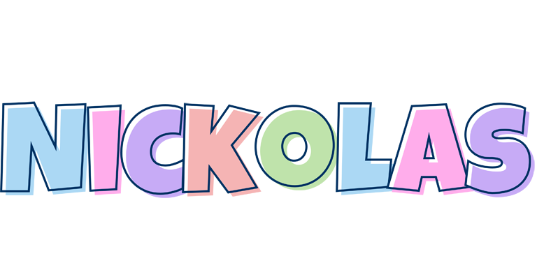 Nickolas pastel logo