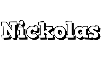 Nickolas snowing logo