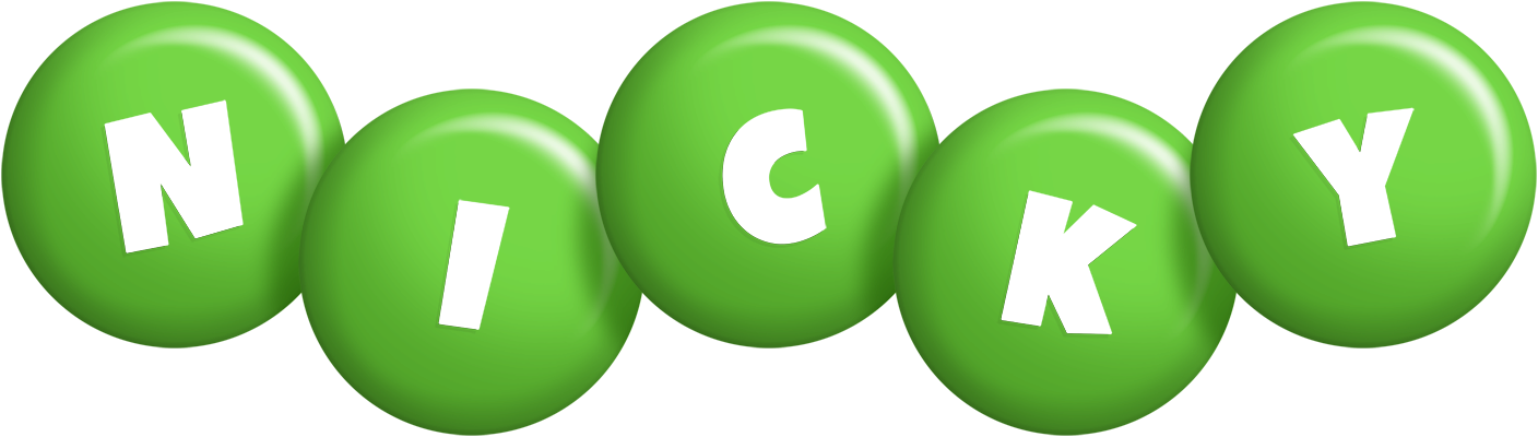 Nicky candy-green logo