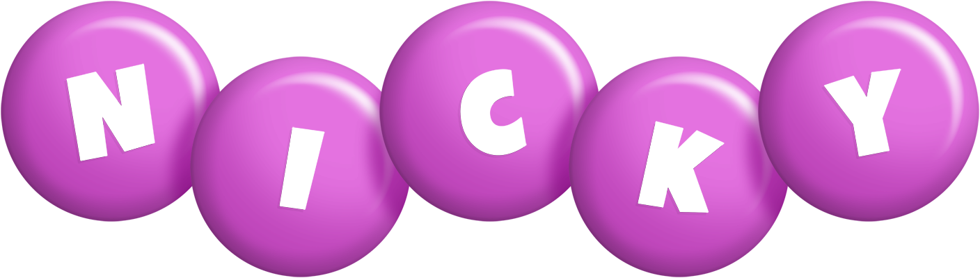 Nicky candy-purple logo
