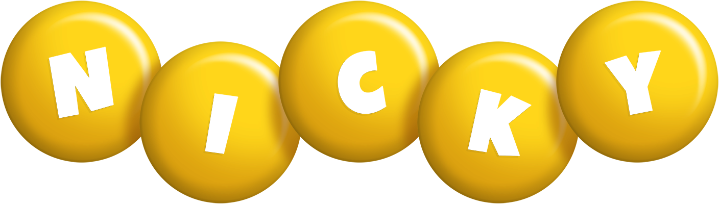 Nicky candy-yellow logo