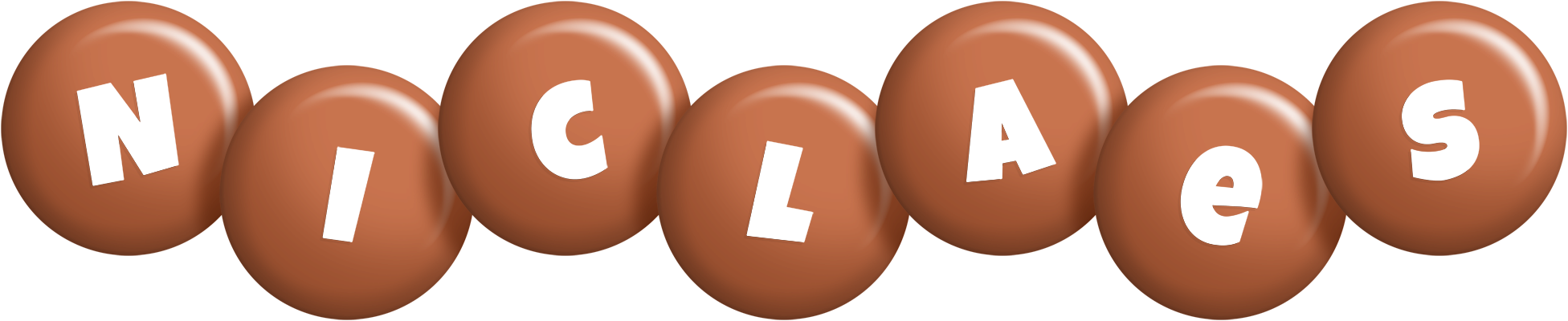 Niclaes candy-brown logo