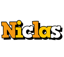 Niclas cartoon logo