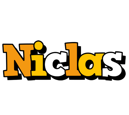 Niclas cartoon logo