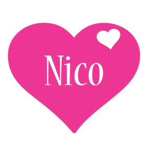 Nico love-heart logo