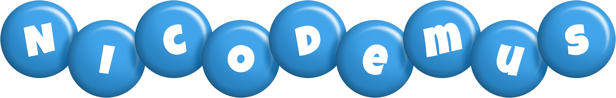 Nicodemus candy-blue logo