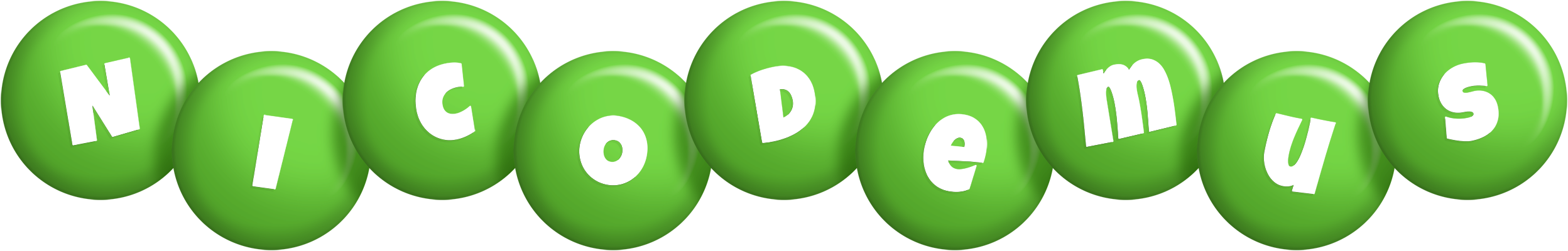 Nicodemus candy-green logo