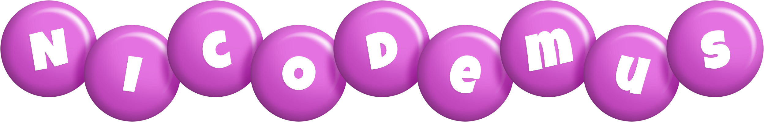 Nicodemus candy-purple logo